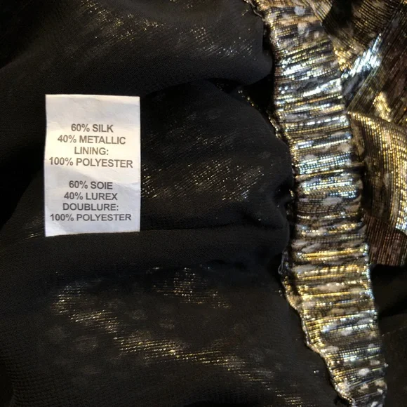 Ramy Brook | Silk Sleeveless Top V-Neck Silvery Snakeskin Print, Size L - Picture 11 of 12